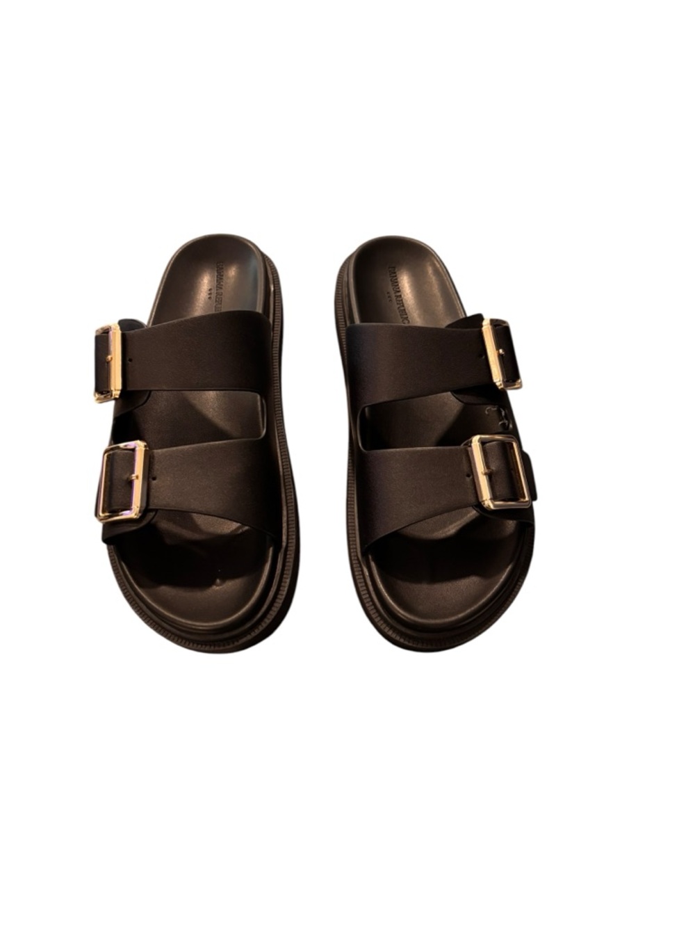 Women’s Banana Republic Black Molded Outsole Slip On Sandal
